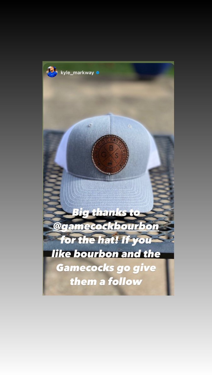 Gamecock great Kyle Markway is going to be looking dope in his new GBS hat! 🔥🔥🔥