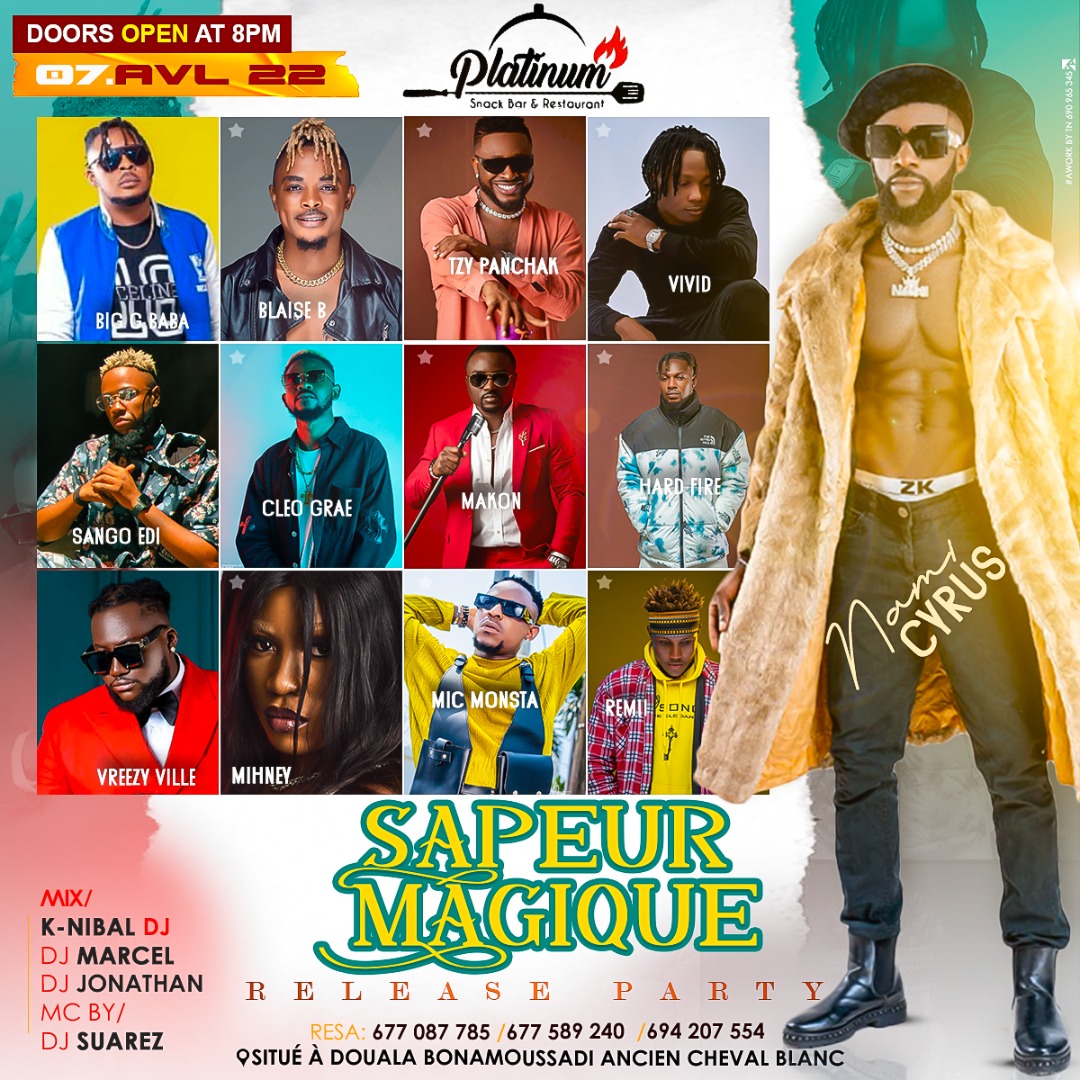 NamiNamiCyrus's tweet photo. Join me and enjoy my release party tomorrow with these super stars @Tzypanchak @IamMicMonsta @Mihney_Nelly @Blaisebsings @cleo_grae @VividSmith @SangoEdi @VreezyVille237  #SapeurMagique release party ( #Gin &amp; #juice) https://t.co/uYsY1bnnFd