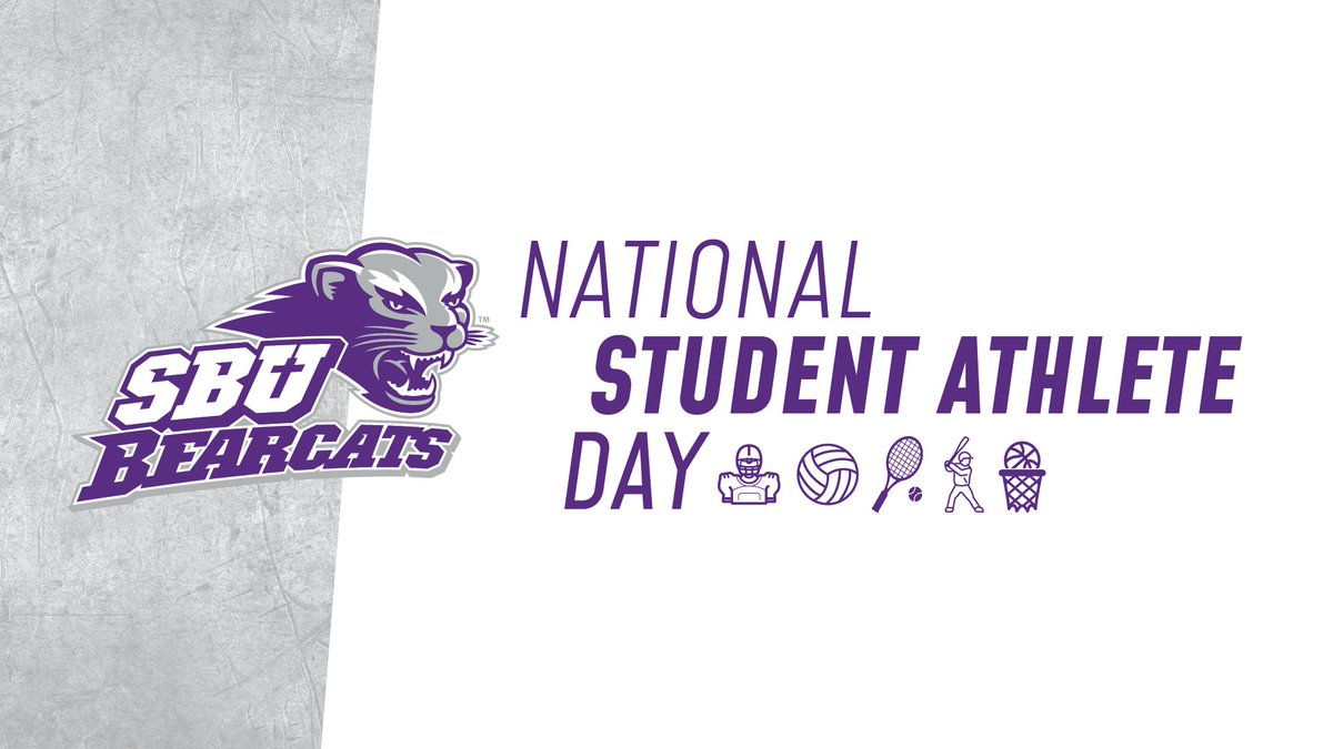 SBUniv's tweet photo. Happy #NationalStudentAthleteDay  to the 400+ @sbubearcats working hard in the classroom AND in their sports! 👏 #SBUniv #BearcatRoar https://t.co/I3G4DgDxhY