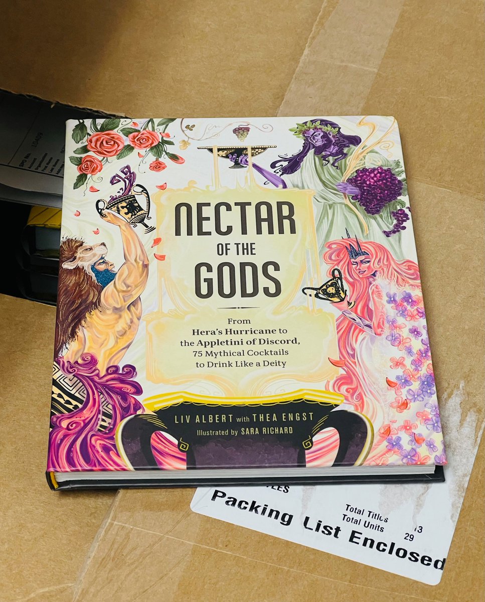 Now HERE'S a book we can definitely drin-- I mean READ. 😆 'Nectar of the Gods' by <a href="/livyrants/">Liv “Ruins Mythology” Albert</a> <a href="/engstythea/">Thea Engst</a> <a href="/adamsmedia/">Adams Media</a> #preorder - russosbooks.com/book/978150721… #bakersfield #indiebookstore #nectarofthegods #booksforall #drinksforsome 📚📸 <a href="/rootbeerphoto/">JasonFrostPhoto</a> #bookwormwithacamera #read
