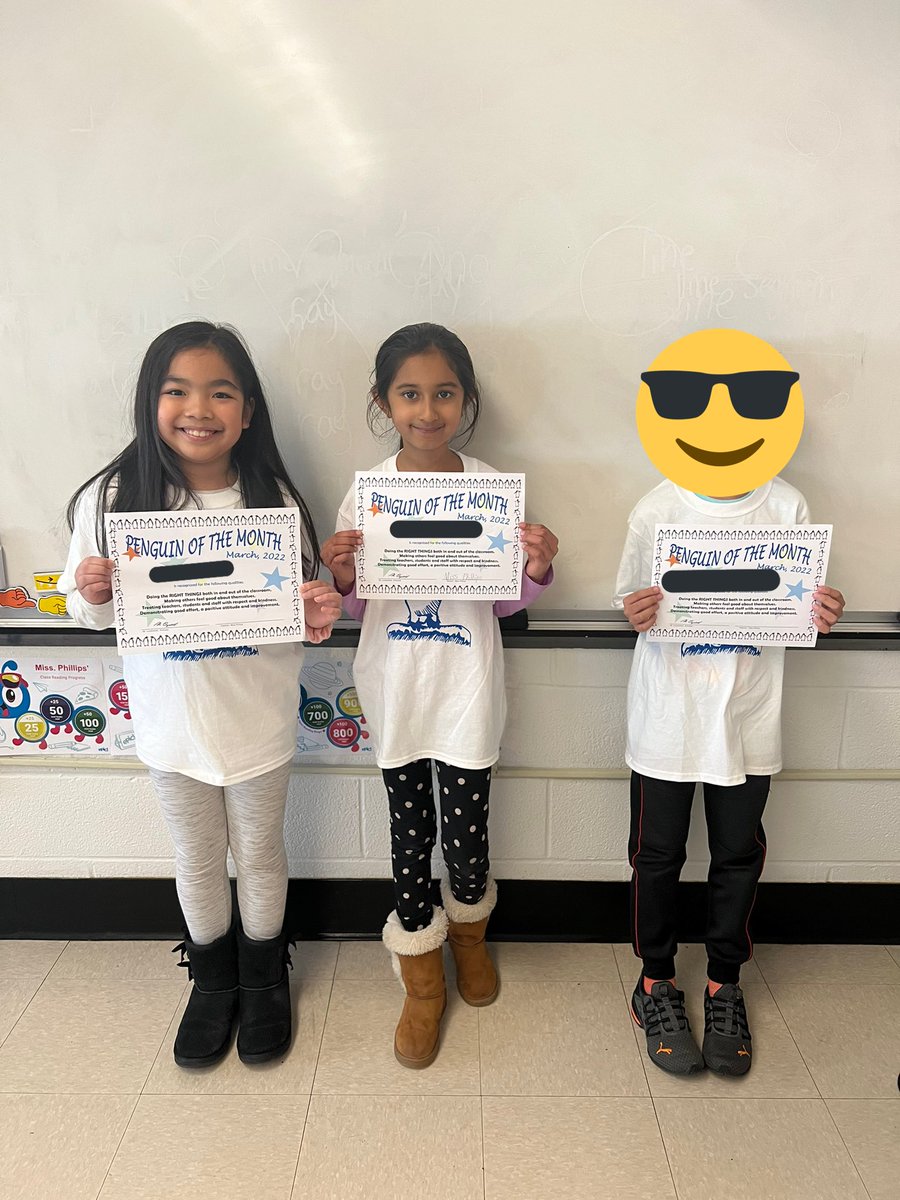 Congratulations to our March penguins of the month! Keep up the great work penguins! 🐧🎉