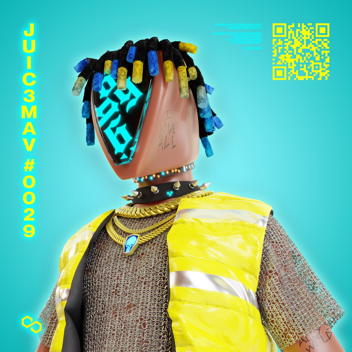 JUIC3MAV 0029, one of JUICE WRLD's souls out there in the metaverse expressing itself through a Metamav.💫⚡🌷

Available now on <a href="/opensea/">OpenSea</a>
Floor price: 0.015 Eth 🔥
NO GAS FEES ⛽
Link in bio 👆

#nft #community #nfts #crypto #nftcollection #nftart #cryptoart #nftcollectibles