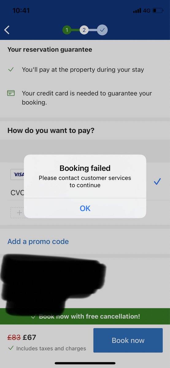 rajgurinder's tweet photo. @bookingcom quite a bad app experience. Trying to book a hotel and getting following error every time. Customer service always ask for booking confirmation number and I am not able to make a booking. Infinite loop. #badcustomerservice https://t.co/Aui4XMQniP