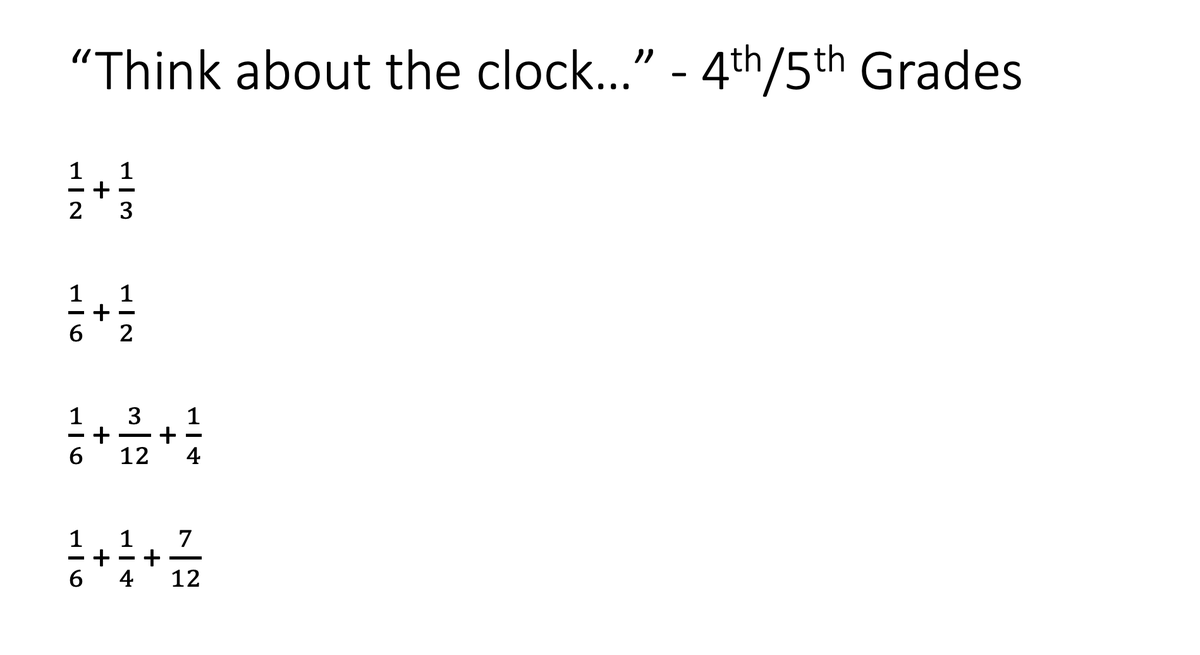 CFLM_math's tweet photo. #numberstrings are beautiful.
Try this one with your 4th or 5th graders.
What big ideas and strategies and fractions would you expect to emerge from your students?
#mtbos #elemmathchat #iteachmath https://t.co/gCMSQa8BC2