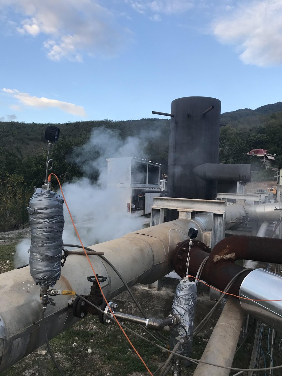 TCIenergy's tweet photo. It's a tough job but someone has to do it!  There are definitely no complaints here though. Many of our clients operate in some of the most beautiful locations in the world!

Any guesses about what we're doing here? Bonus points if you guess the location.

#geothermal #fieldwork https://t.co/DvPSm6slB9