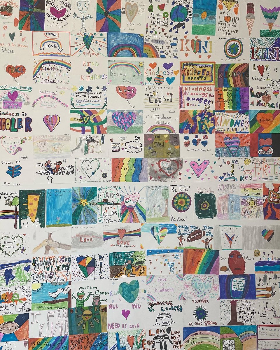 Our students are so excited for visiting artist 5ive Fingaz to come to #cidermillschool tomorrow! Students in studio 331 have been dreaming up some amazing ideas about #kindness and #inclusion to be inspiration for our school mural. #arteducation #wiltonwayct