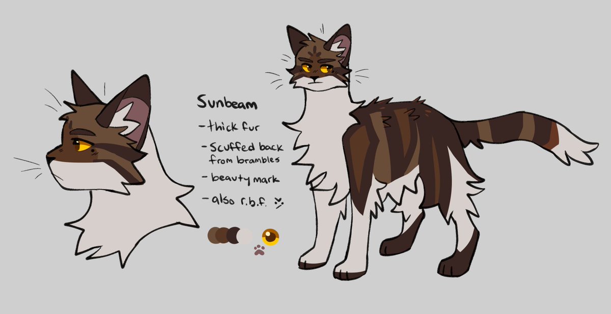 shannah_art's tweet photo. a starless clan river protags! flamepaw is definitely a favorite, but i also adore frostpaw and sunbeam! #warriorcats https://t.co/nCoYRDcPCH