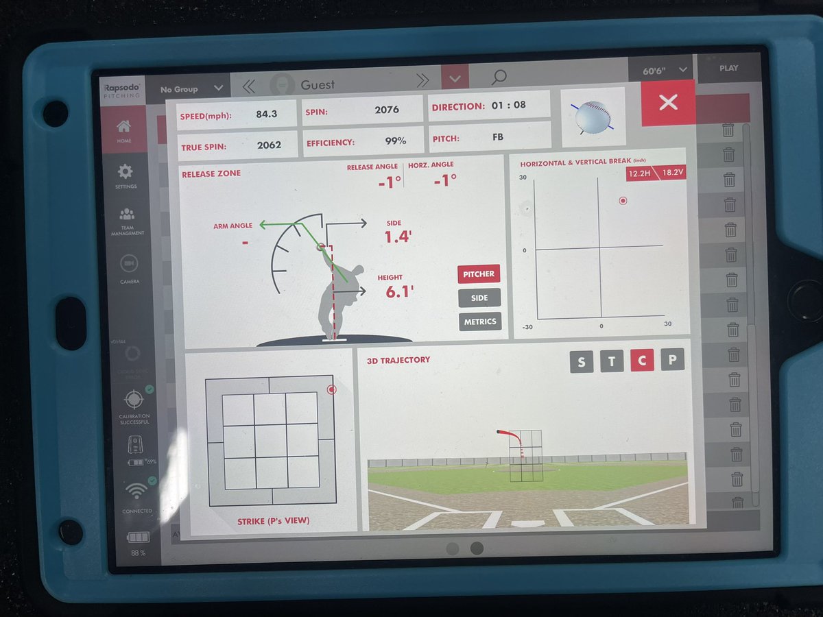 PR today for <a href="/ZanderTriplett/">Zander Triplett</a> with <a href="/Braun_Miller/">Braun Miller</a> <a href="/VeloSportsOhio/">Velocity Sports</a> I know #’s don’t mean much until you show it on the field. But this kid is a worker. Never stop trying to be better. 84 on the bump today. @PBROhioScout <a href="/PG_OhioValley/">Perfect Game Ohio Valley</a> <a href="/Coach_Chiero/">Jordan Chiero</a>
