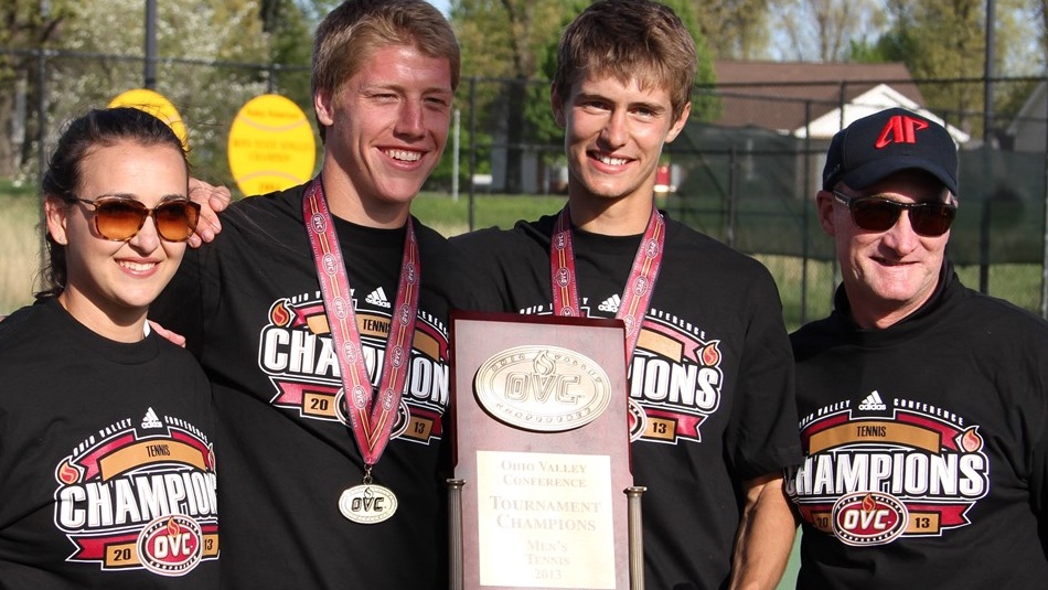 GovsWTN's tweet photo. From numerous championships to the teams’ consistent academic excellence, Austin Peay head tennis coach Ross Brown and associate head coach @m_sorbs have built a legacy unlike any other in their decade together in Clarksville. 🎩🎾

🗞️ --> https://t.co/8sCJs31lWM

#LetsGoPeay https://t.co/oh00ytCwWC