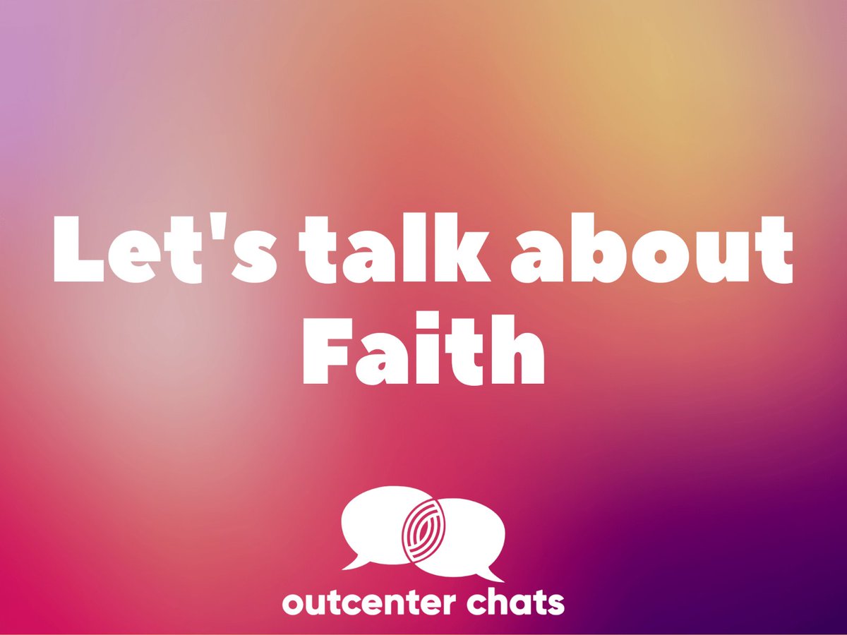theoutcenter's tweet photo. FAITH- let's talk about it. With Easter right around the corner we are excited to be discussing this, often difficult, topic Thursday, April 7. We look forward to seeing you tomorrow!
Join us for OutCenter Chats every other thursday.
#outcenter #outcenterchats https://t.co/fBLf2hXp5Q