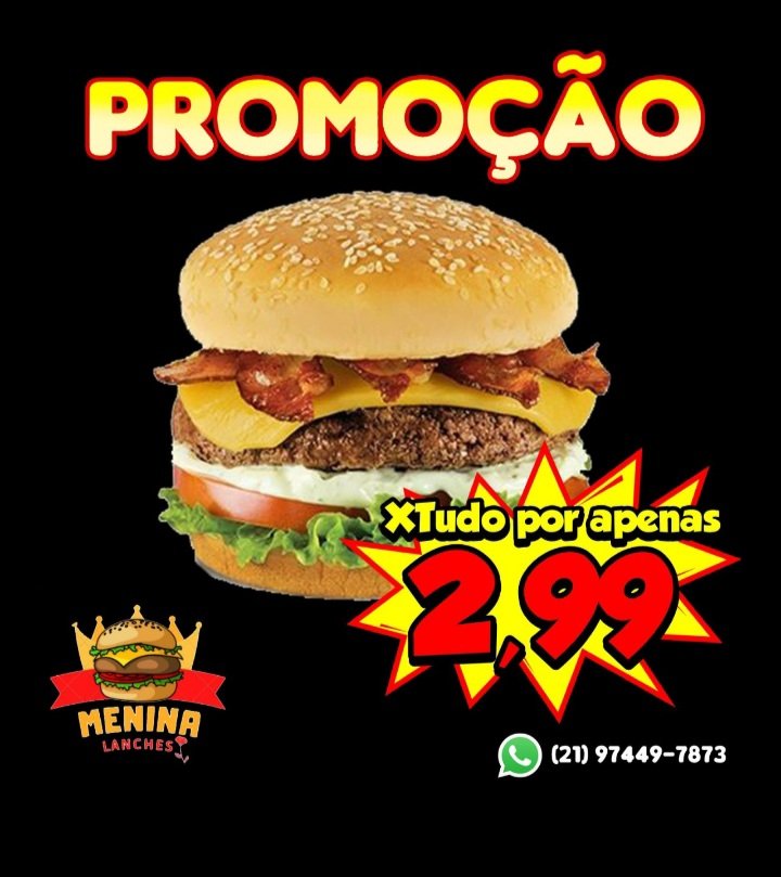 moomosimoes's tweet photo. MINHA MÃE ESTÁ FAZENDO PROMOÇÃO DE X TUDO POR APENAS R$2,99 ATÉ AS 20:30!!!!!!  VAMOS DA RT PARA AJUDAR NA DIVULGAÇÃO 🍟🍔 https://t.co/9grW3v5CAu