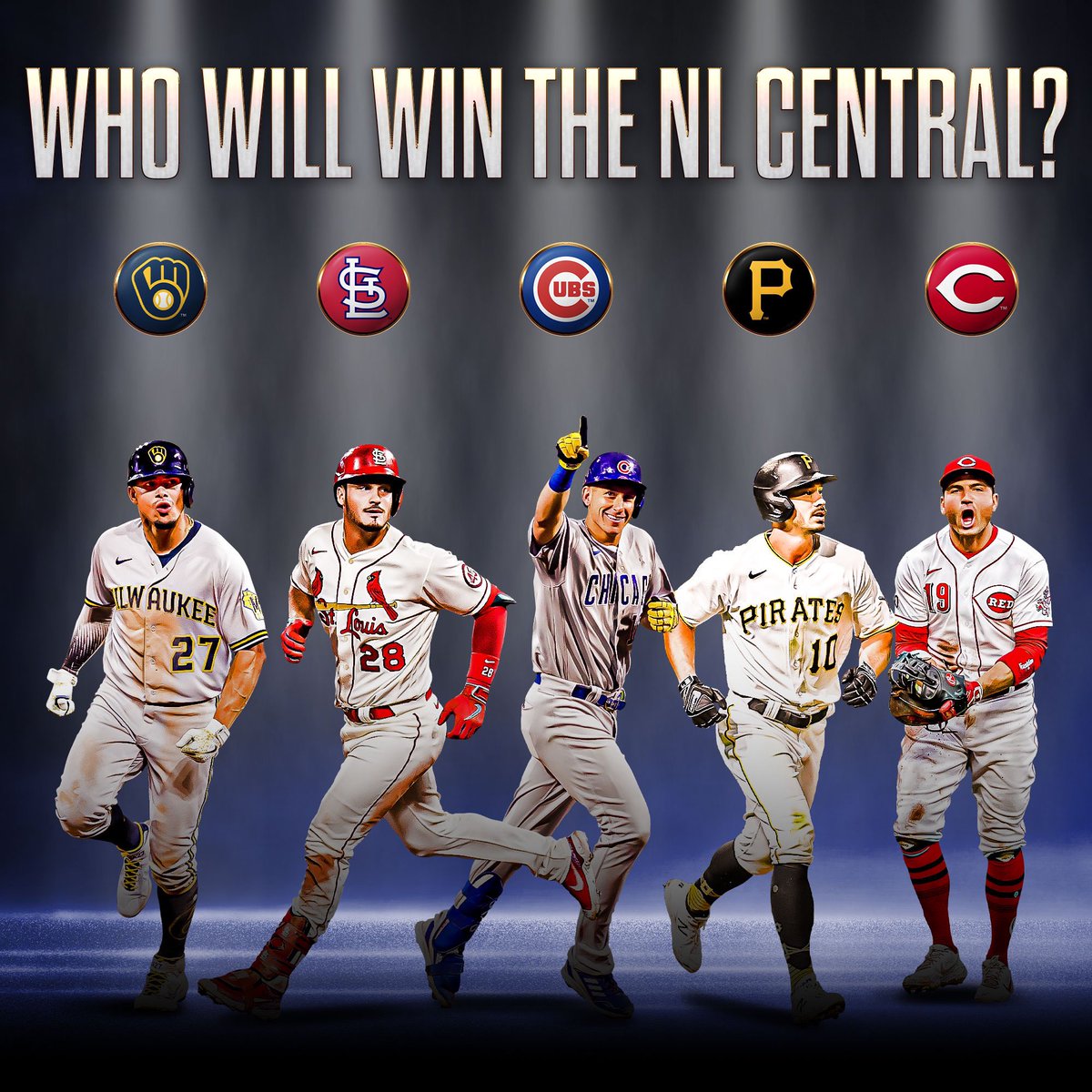 MLB's tweet image. You can never sleep on the NL central.

Who ya got?