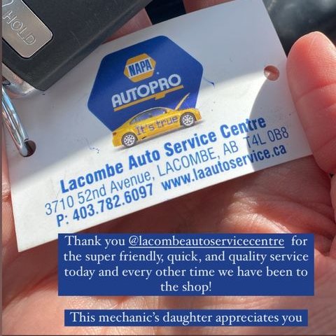 LacombeAutoServ's tweet photo. So very cool! This popped up on our Instagram page. Love the shout out! https://t.co/27W9vjWt2B
