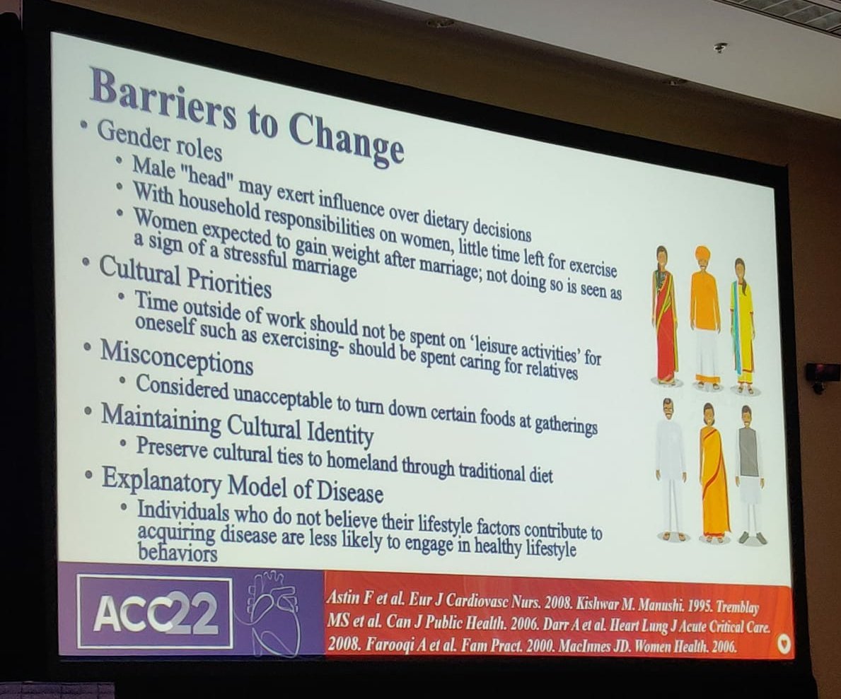 Brilliant session at #ACC22, exploring reasons behind high #SouthAsianCVD burden. Hit close to home for so many of us! So much to learn together! Thank you @AmiBhattMD @ZainabASamad @virani_md @KevinShahMD @ACCinTouch
