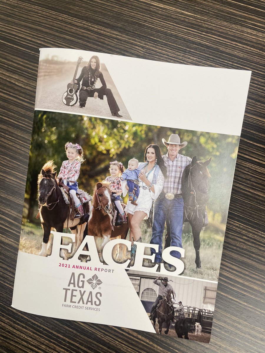 AgTexasFCS's tweet image. The 2021 Annual Report is here!

Thanks again to our #FACESofAGTEXAS, the Durfeys! Check out their story, “Balancing Blessings &amp;amp; Business”: agtexas.com/media/AgTX_-20…

We’re proud to partner with @TysonDurfey &amp;amp; @SheaFisherMusic! It’s an honor to feature them, and all they stand for!