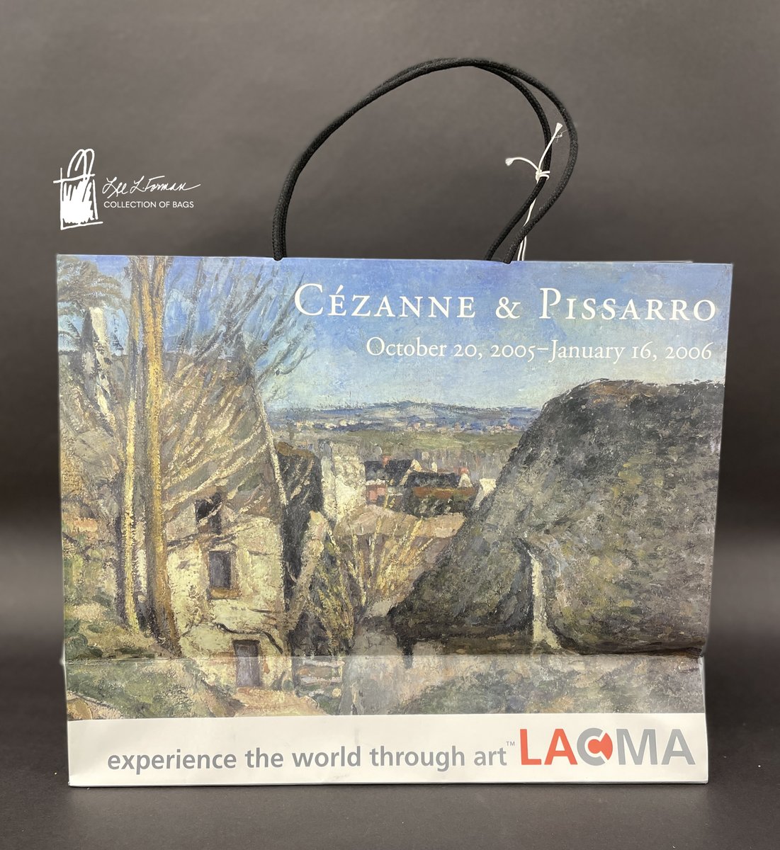 97/365: This painting by Cézanne was produced on a bag for the 2005-2006 'Pioneering Modern Painting: Cézanne and Pissarro 1865-1885' exhibit at the Los Angeles County Museum of Art. The other side promotes the 'Tutankhamun and the Golden Age of the Pharaohs' exhibit that ran at the same time. 