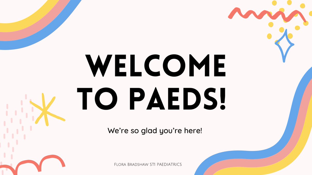 Another day, another lot of foundation doctors to welcome 🥳 (all of my presentations look like a nursery playroom threw up on them &amp; I’m obsessed)