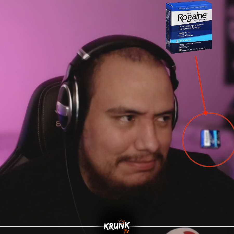 krunktvcom's tweet photo. JUST IN: A viewer has spotted Rogaine on @zomballr's bed ‼👨‍🦲

#krunker #krunkerio https://t.co/FP6N6L6vWn