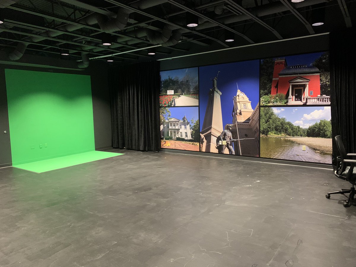 WeboRDTV's tweet photo. Here’s a sneak peak at the new WBTV/Fusion 54 studio located in Crawfordsville. Thanks to Mayor Barton for your support and vision. This is a great opportunity for all future Radio/TV students. More pics to come. @WeboJrSrHigh @todd_barton https://t.co/v0uktBLPbw