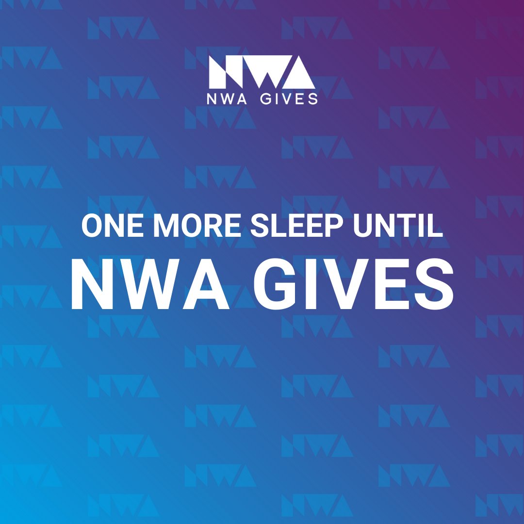 Set your alarm because #NWAGives Day of Giving starts in TWELVE hours!!! ⏰ Actually... who are we kidding? We won't be able to sleep tonight! 

See you bright and early, NWA! 😍

#NWANonprofits #NorthwestArkansas #NWA #NWAGives #NWAGives2022