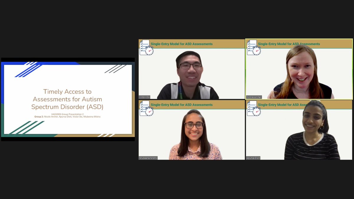 Mubeena Mistry, MSc (@mubeenamistry) on Twitter photo Enjoyed pitching our innovation of eReferrals to cut wait times for ASD assessment tonight! Thank you <a href="/drandrewb/">Andrew Boozary MD</a> for your thought-provoking questions, what a great way to end our MSc SLI Health Policy and System Change course! <a href="/ihpmeuoft/">IHPME</a> <a href="/DrNicoleEArcher/">Nicole Archer</a> <a href="/VDoTweets/">Victor Do</a> <a href="/ApurvaDixit8/">Apurva Dixit</a> Enjoyed pitching our innovation of eReferrals to cut wait times for ASD assessment tonight! Thank you <a href="/drandrewb/">Andrew Boozary MD</a> for your thought-provoking questions, what a great way to end our MSc SLI Health Policy and System Change course! <a href="/ihpmeuoft/">IHPME</a> <a href="/DrNicoleEArcher/">Nicole Archer</a> <a href="/VDoTweets/">Victor Do</a> <a href="/ApurvaDixit8/">Apurva Dixit</a>