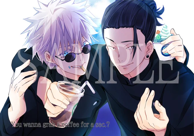 #Skeb #Commission #有償依頼 skebリクエスト24【完成】 呪術廻戦 五条&夏油  昨夜納品完了致しました 珍しく男性だけのリクエストでしたが楽しんで描くことができましたリクエストありがとうございました!  お気に召して頂けたら幸いです!どうぞお受取り下さい