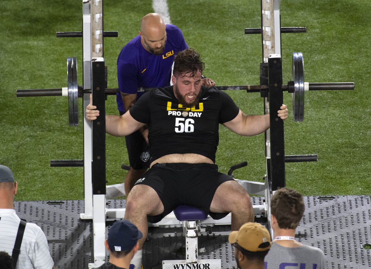 Advocate photos: LSU football players get a chance to impress for NFL, on LSU Pro Day, Wed., April 6, 2022 in Baton Rouge, La. <a href="/theadvocatebr/">The Advocate</a> <a href="/LSUfootball/">LSU Football</a> theadvocate.com/baton_rouge/mu…