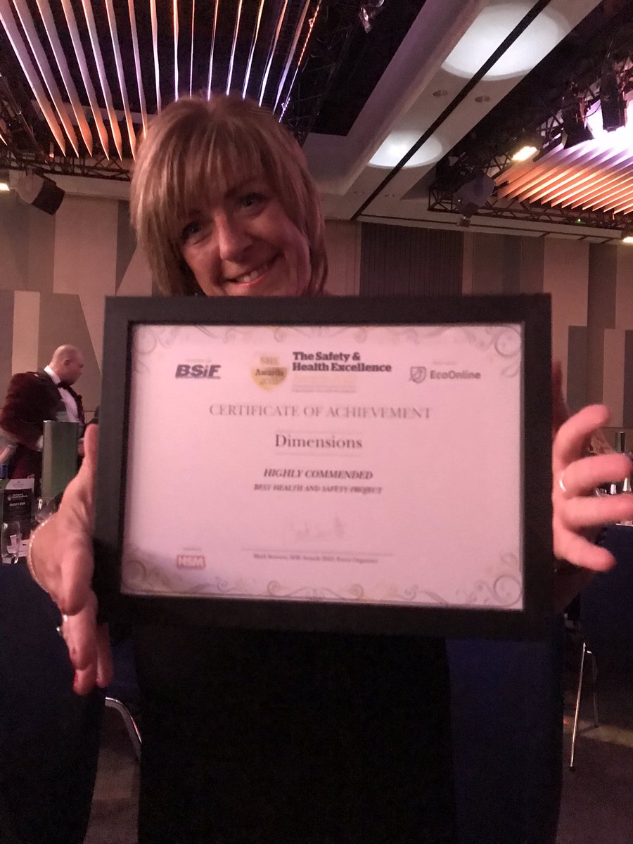 mchugh_hicks's tweet photo. Highly Commended ‘Best Health and Safety Project’ - a project that delivered significant improvements to health, safety and well-being of people @DimensionsUK https://t.co/BVkUEtWW6B