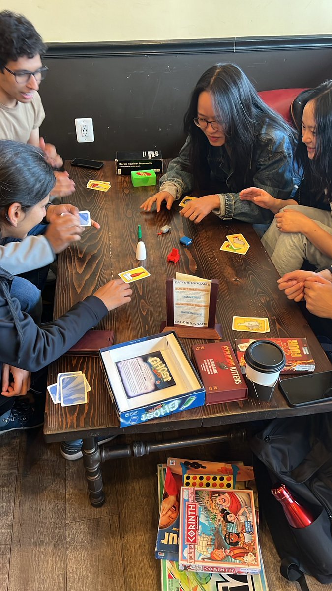 UMDGSL's tweet photo. Friendly competition at the GSL Game Night. It’s going down now at Board and Brew! 😆 

Open until 11pm! Can’t wait to see you! https://t.co/LC6B7OM9gv