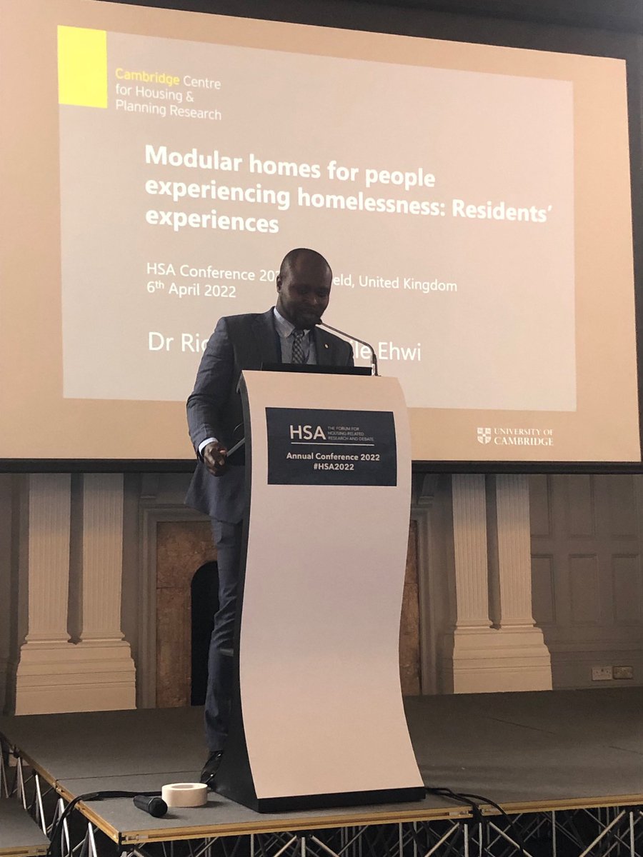 Richmond J. Ehwi, PhD, FHEA (@ehjuvenile) on Twitter photo #HSA2022 conference was a huge success. My colleagues <a href="/Hannah_Holmes1/">Hannah Holmes</a> <a href="/ka_karampour/">Katy Karampour</a> and I presented our respective works @CCHPR1 on #digital #exclusion and #modular #homes for households experiencing #homelessness. 🙏 to the organisers and all participants. #HSA2022 conference was a huge success. My colleagues <a href="/Hannah_Holmes1/">Hannah Holmes</a> <a href="/ka_karampour/">Katy Karampour</a> and I presented our respective works @CCHPR1 on #digital #exclusion and #modular #homes for households experiencing #homelessness. 🙏 to the organisers and all participants.