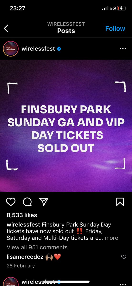 _Vee_mee's tweet photo. @Ohhnobackagain @QueenNickiMB @WirelessFest Very miss leading. This was posted after the presale release. https://t.co/5MELmwFYF6