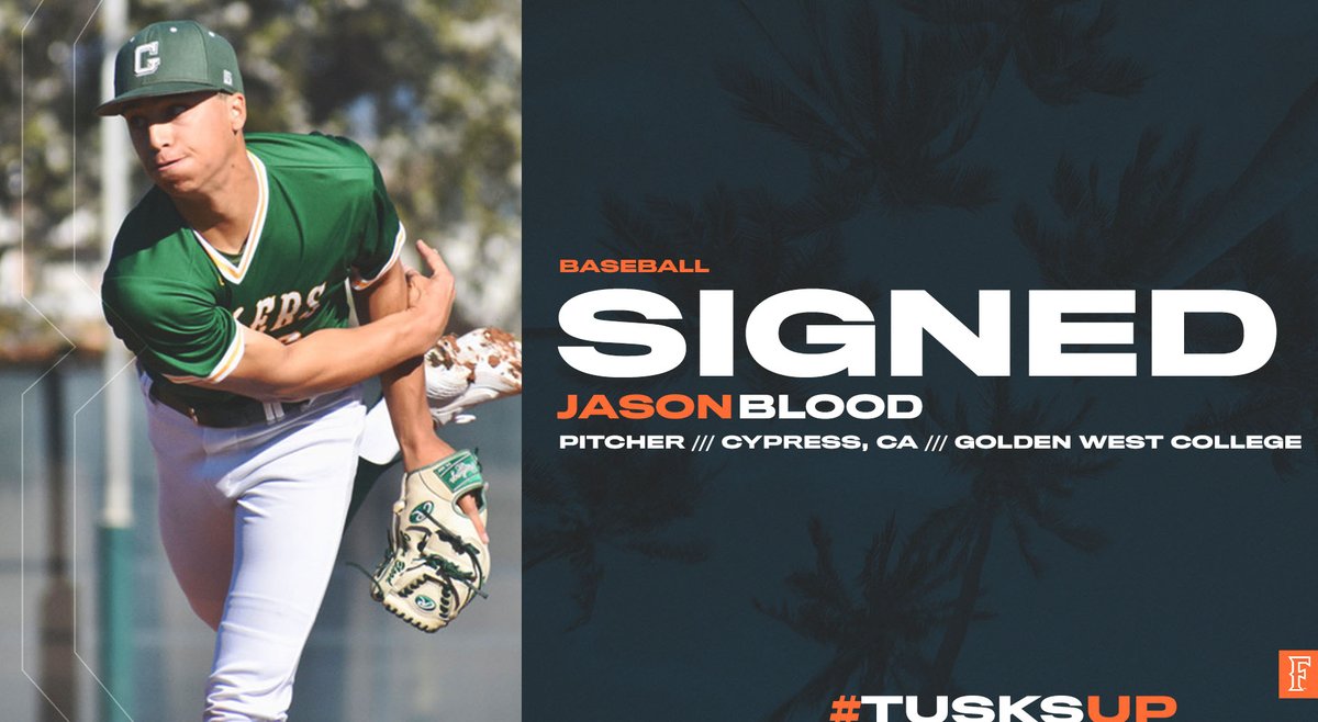 FullertonBSB's tweet photo. From Golden West to Cal State Fullerton. Can't wait to see @jtblood13 at Goodwin Field! 

#TusksUp https://t.co/pStoLmjBMh