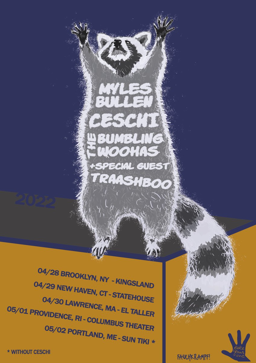 beatboxpoet's tweet photo. East coast dates w/ @ceschi @traashboo and Bumbling Woohas! 
Art by @CrisendorfeR https://t.co/SzA1W3LCYl