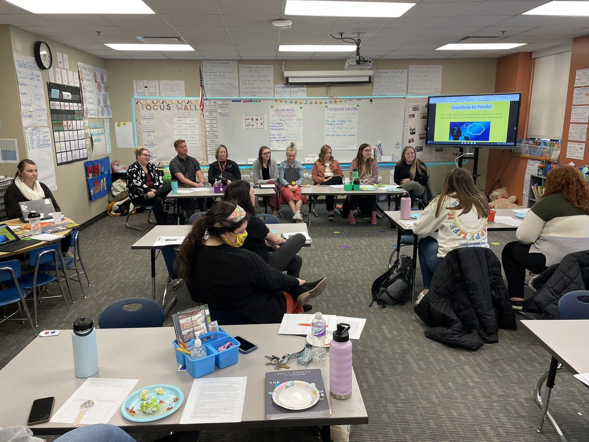 CBCSD 1st year teachers learning from veteran and 2nd year teacher panel. So much reflection and growth shared!
