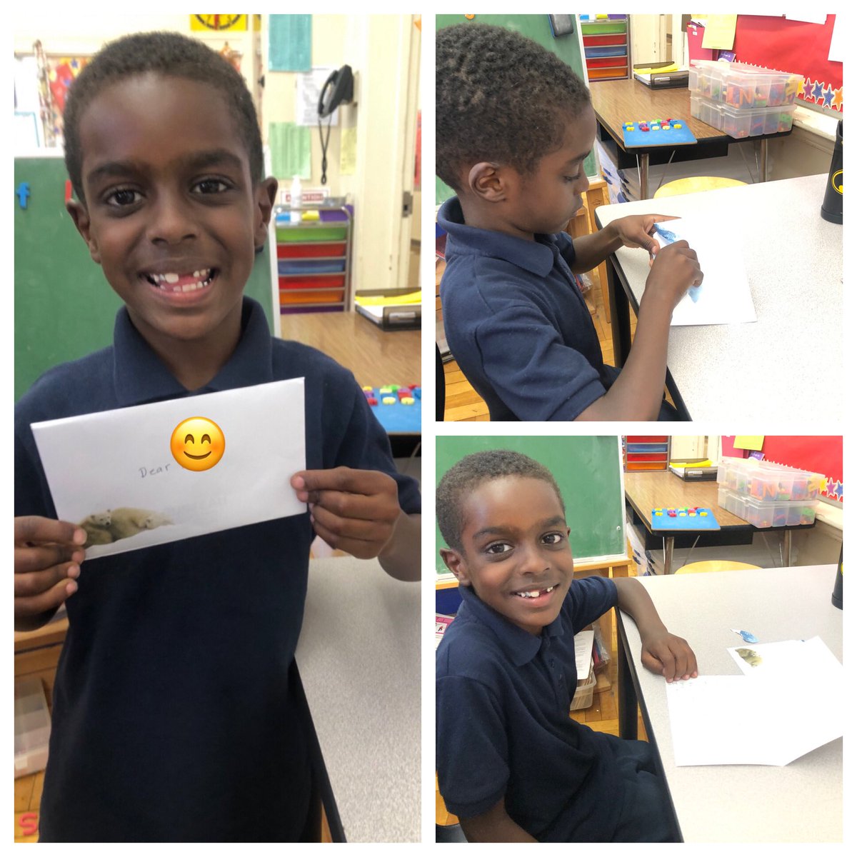 VanGesselMel's tweet photo. When your teacher leader and Reading Recovery student become penpals, smiles and laughter are at the start of our lesson. Thank you @KathyBrownRR for the extra joy today! https://t.co/QyEzluzza7