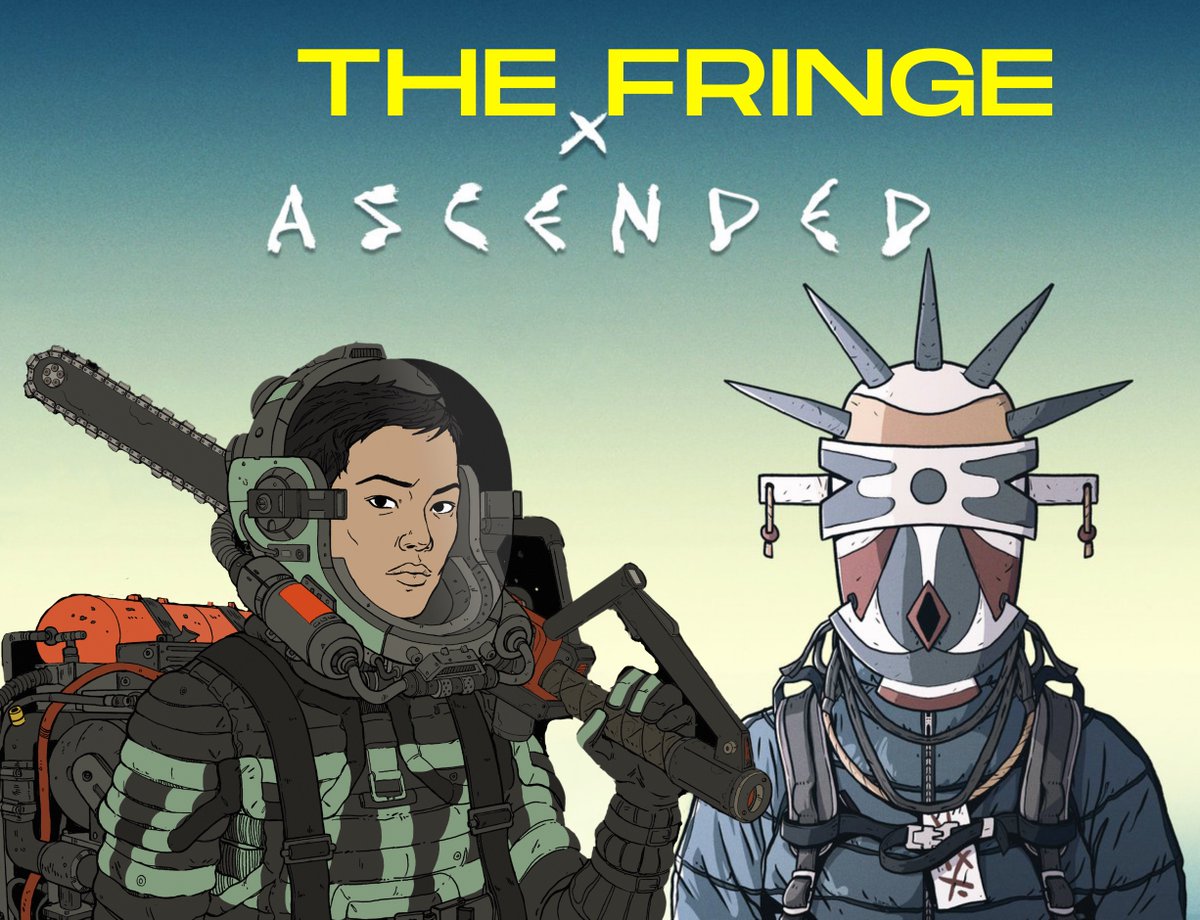 👹ASCENDED x THE FRINGE AMA🪐

When: THURSDAY 4/7 - 7pm UTC 

Join us for an exciting AMA with our friends <a href="/fringedrifters/">THE FRINGE</a>!

x.com/i/spaces/1DXxy…

#TwitterSpaces #AMA