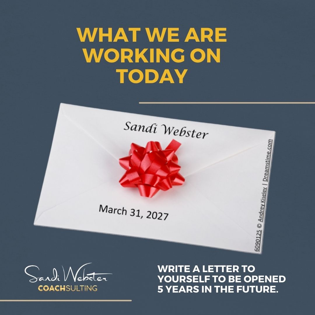 Write a letter, seal the envelope and leave it in a desk. Put the date on your calendar for 5 years from now.  What will you write? And what will you be? #letterinabottle #visionletter #writeitdown #createyourfuture