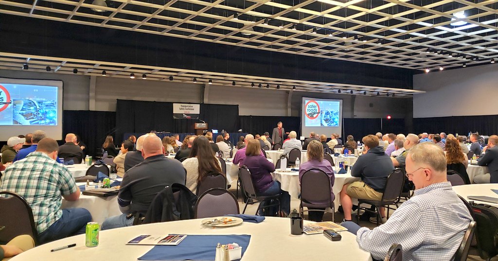 NSPTrooperCook's tweet photo. Great ending to the 2022 @KDOTHQ Transportation safety conference listening to the guest speaker Gary Parker; retired Texas State Trooper @TxDPS. Great #Motivation to continue to do what we do; spread the word to #DriveSafe #DriveSober &amp; #BuckleUp #KansasTSC https://t.co/98dN2NpBaC