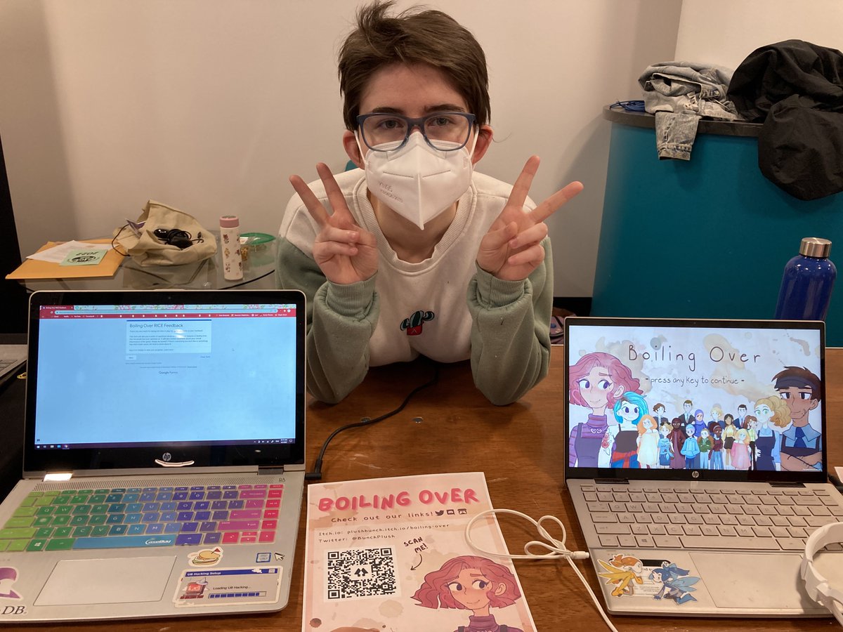 BunchPlush's tweet photo. We had a great time at RICE this weekend! (and if you didn't get a chance to go feel free to check the link in our bio to play the latest version of Boiling Over)
#indiedev https://t.co/pavSZVA8ic