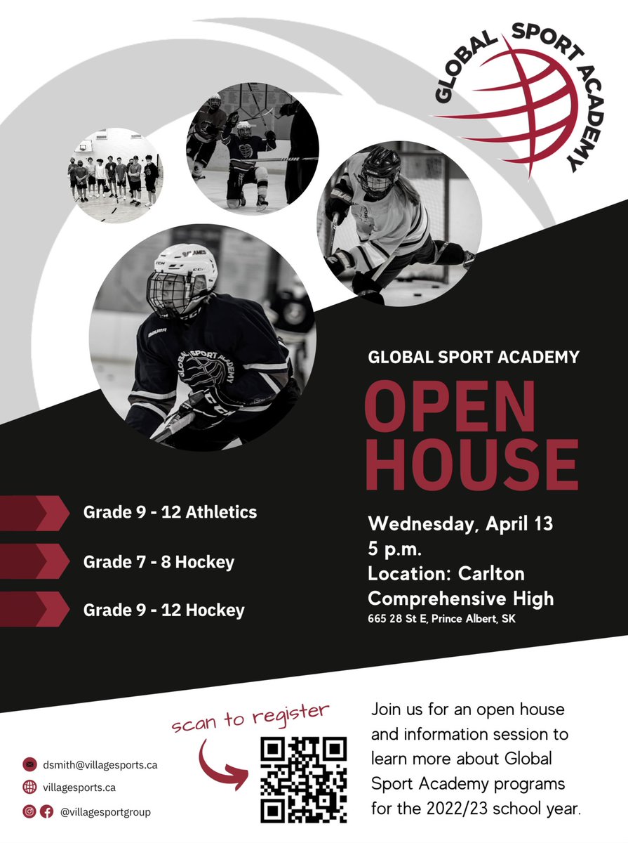 An opportunity to come out and learn more about our growing programs in Prince Albert! <a href="/global_sportaca/">Global Sport Academy</a>