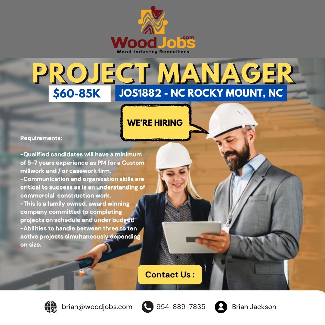 TalentGuruUSA's tweet photo. Contact BRIAN JACKSON
954-889-7835 brian@woodjobs.com
#projectmanager #milwork #casework #wearehiring #hotjobs #jobsintheusa #woodjobs #woodindustry #jobsinnorthcarolina #jobsinrockymount https://t.co/PP9UO9vqaM