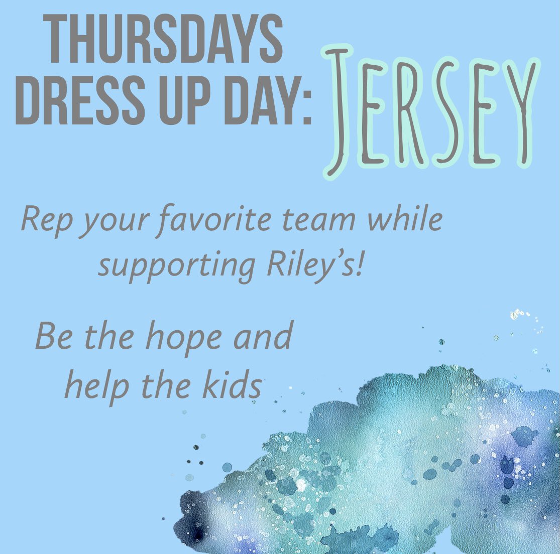 jhsDM1's tweet photo. Thursday’s Dress Up Day is Jersey!💙 https://t.co/hPZBAkiLRR