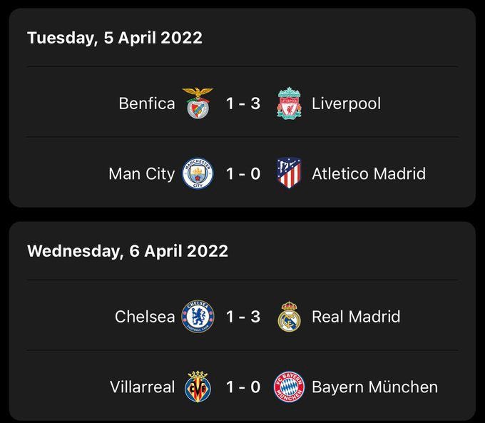 IbrahimKhadra's tweet photo. بين الأمس واليوم ..
نتائج متطابقة بفوز خارج الديار لكل من #ليفربول و #ريال_مدريد بذات النتيجة
وآخر بهدف بيتي نظيف لكل من #مانشستر_سيتي و #فياريال 
——
بقي شوط الحسم الاسبوع المقبل .. برأيي لم تحسم الامور الا لفريق ليفربول وبقية المباريات فيها خد وهات ‼️ https://t.co/yghIYrQslP