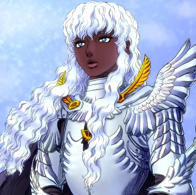 Griffith is dark-skinned! 
