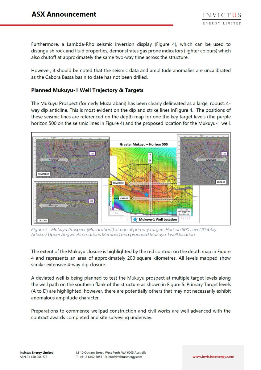 Invictus Energy $IVZ $IVCTF is please to provide an update on the completion of the CB21 seismic data which has revealed multiple additional prospects including a new substantial target within the Mukuyu Prospect (formerly Muzarabani)

Full details: bit.ly/3KujvM0