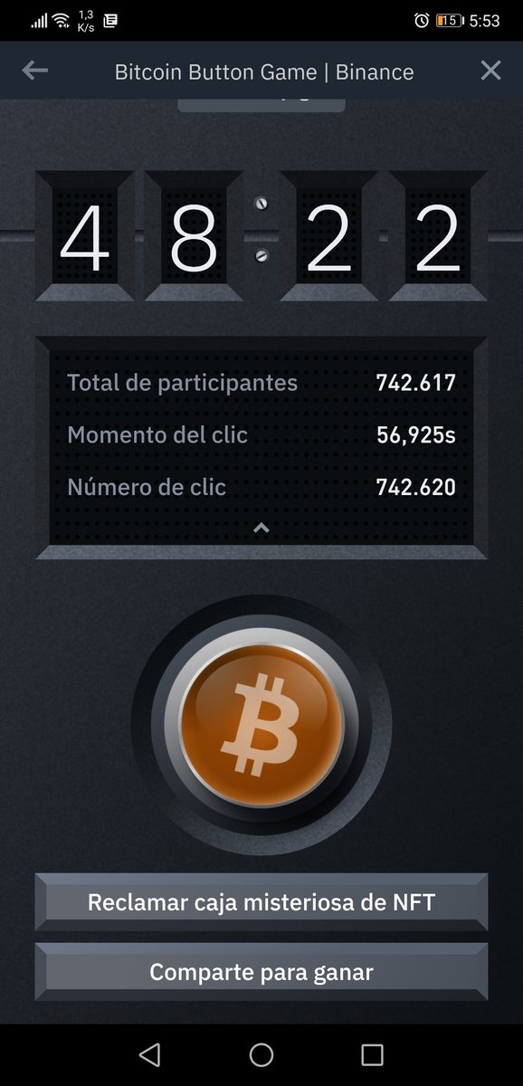 MafeCubides26's tweet image. #BitcoinButton #Binance