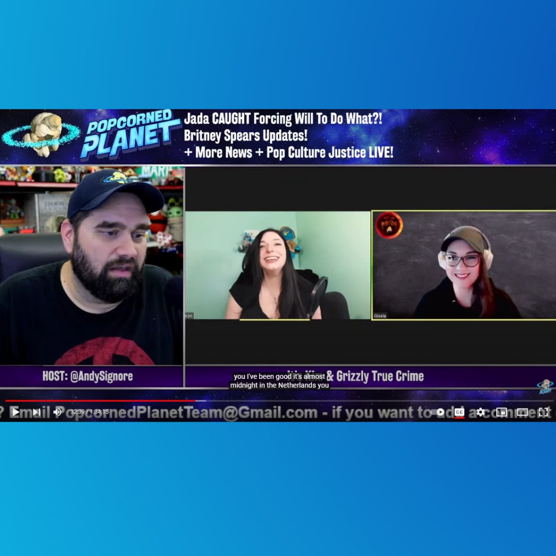 truecrimegisela's tweet photo. Well, this was fun! https://t.co/Aow0xn8nMO Thanks Andy and Kim! #popcornedplanet #grizzlytruecrime #itskim https://t.co/0AwGwO4AqS