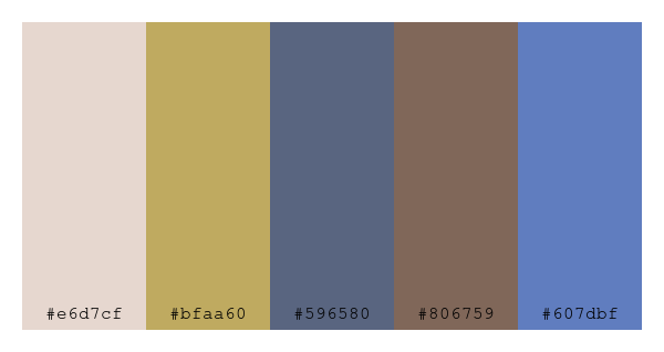 ColPaletteBot's tweet photo. Beep beep, here's a pretty color palette for you!
color-scheme.js parameters used:
- hue: 237
- variation: soft
- colors: #e6d7cf, #bfaa60, #596580, #806759, #607dbf
Have a lovely evening!
#twitterbot #colorpalette #colors #palette #prettycolors https://t.co/qqvMeODLbx