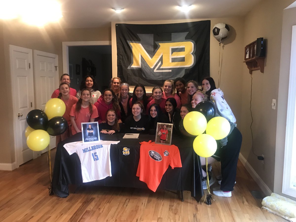 Millbrookgirls1's tweet photo. Congratulations Amanda Decker For committing to play at Mary Baldwin University in the fall MHS is soccer is better because of you.  #TSVR https://t.co/B7muHu9n2K