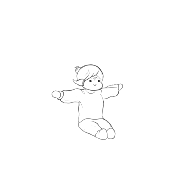 Homies911's tweet photo. One and a half years of art block and I bring to you: Momoko in a sweatshirt and sweatpants. You are welcome. https://t.co/hIF6oKsz6s